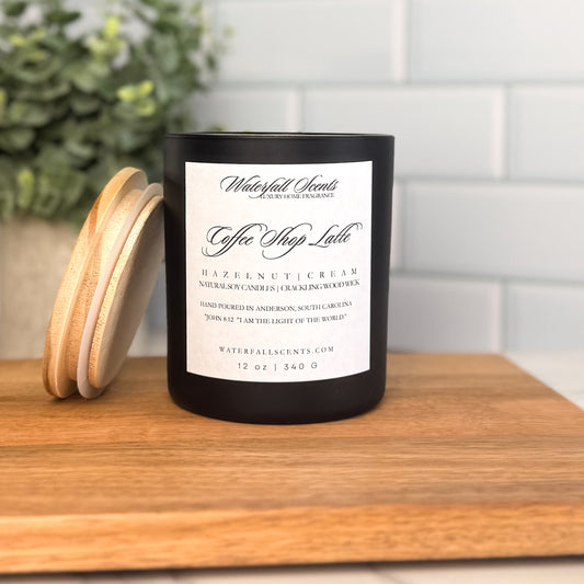 Coffee Shop Latte Candle