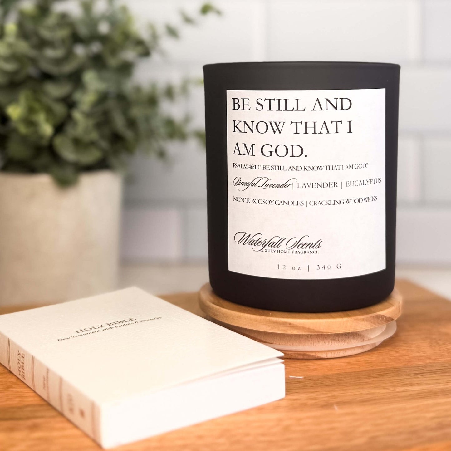 Be Still And Know That I am God - Scripture Candle - Waterfall Scents