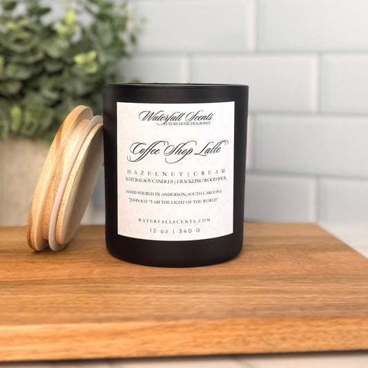 Coffee Shop Latte Candle - Waterfall Scents